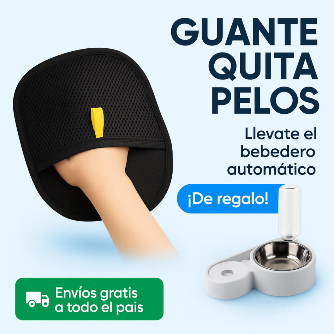 Guante quita pelos: hogar sin pelos en menos de 1 minuto