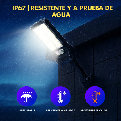3x1 Reflector solar 1000W: ilumina exteriores gratis, instalación fácil